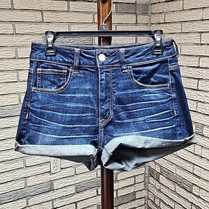 American Eagle Hi Rise Shortie Shorts Sz 8 Like New